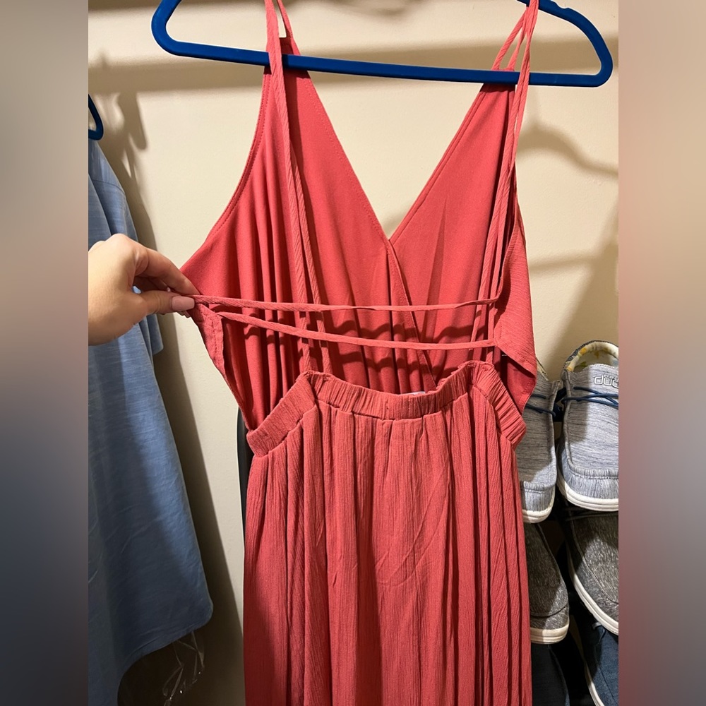 Lulu’s Rust Maxi Dress - Picture 6 of 7